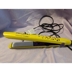 Bed Head TIGI Attention Grabber 1" Ceramic Hair Straightener Yellow Adjustable H